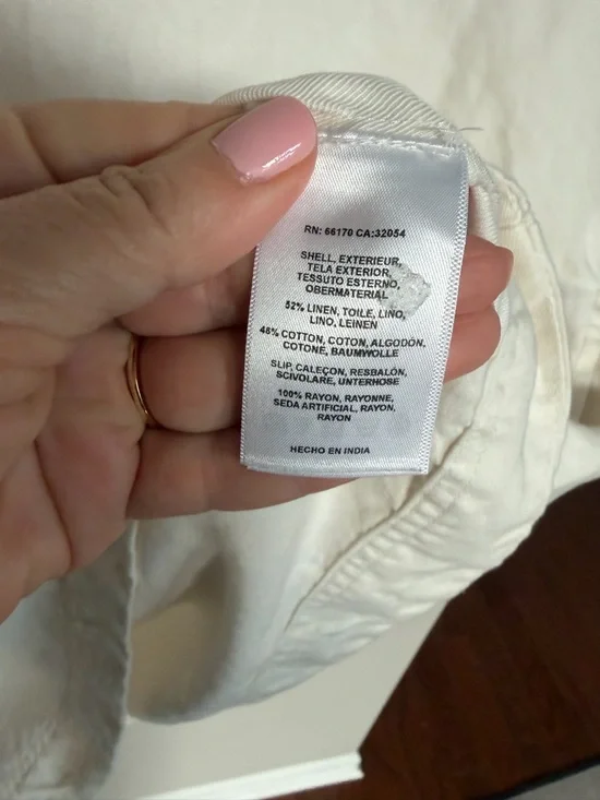 Anthropologie Maeve LOTTIE White Flutter Sleeve Mini Dress - Picture 6 of 7